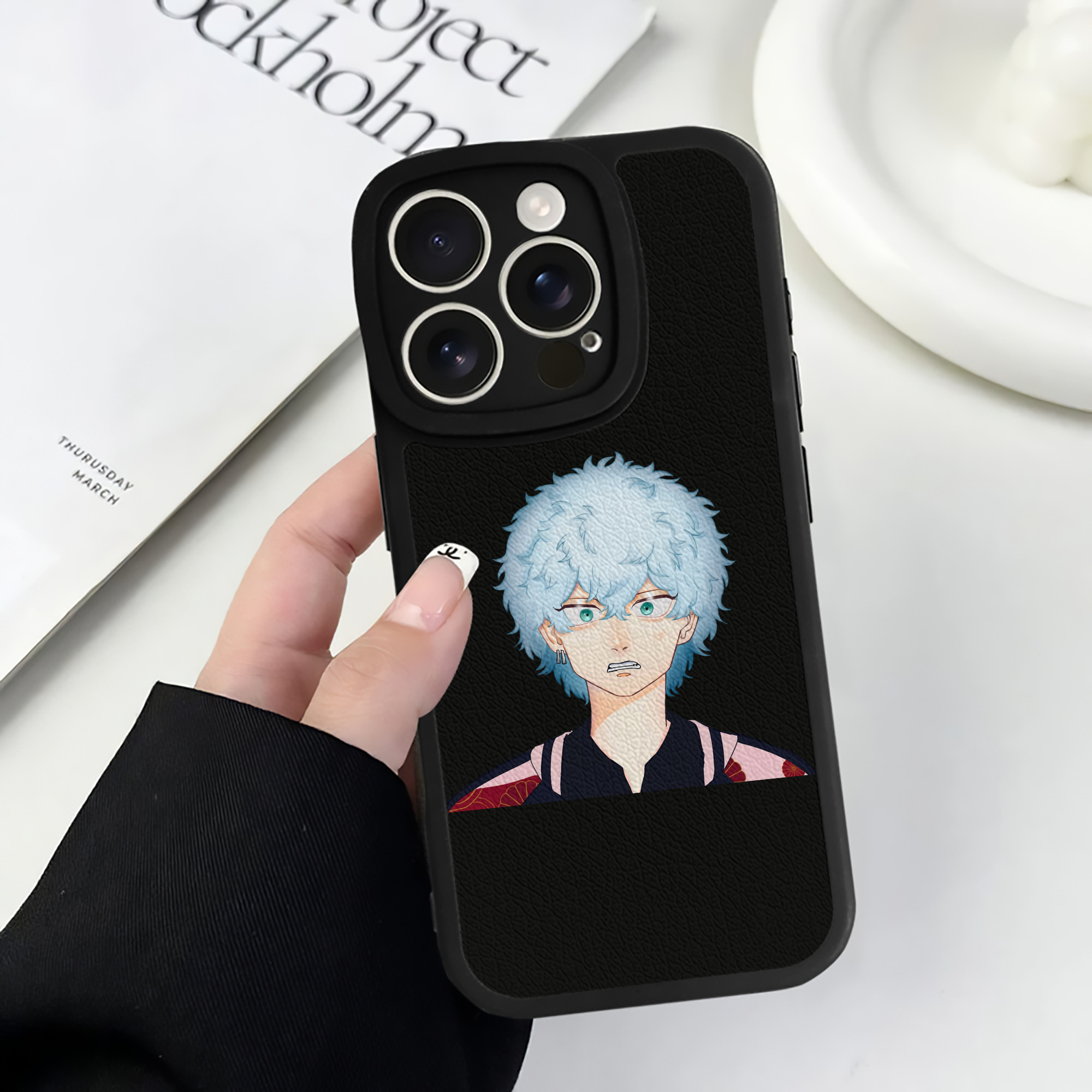 （画像用） 東京リベンジャーズ Tokyo Revengers 【iPhone 16シリーズ対応】シリコンスマホケース（レザー調） 材質：シリコン